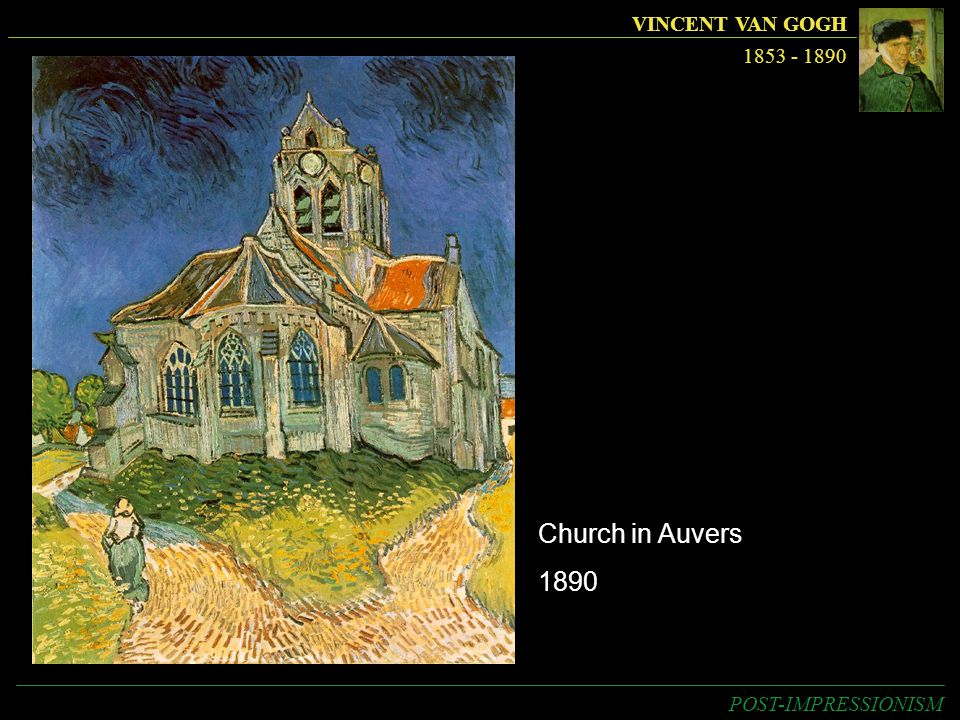 VINCENT VAN GOGH Church in Auvers 1890 POST-IMPRESSIONISM