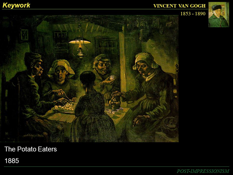 Keywork The Potato Eaters 1885 VINCENT VAN GOGH