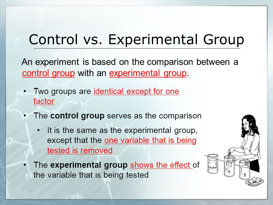 Control vs. Experimental Group