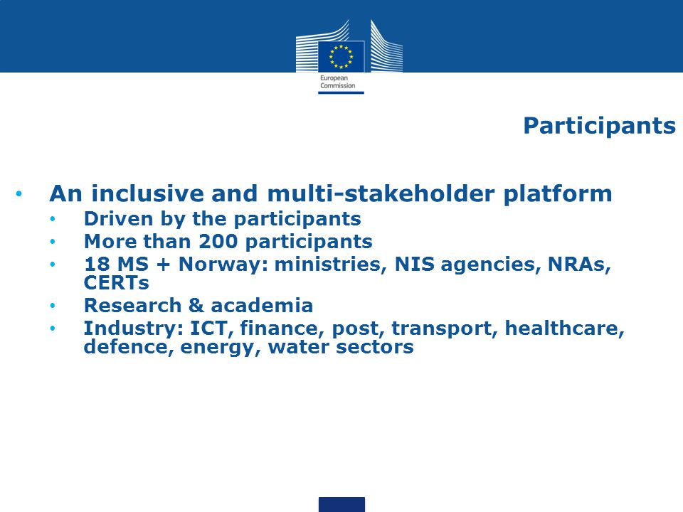 An inclusive and multi-stakeholder platform