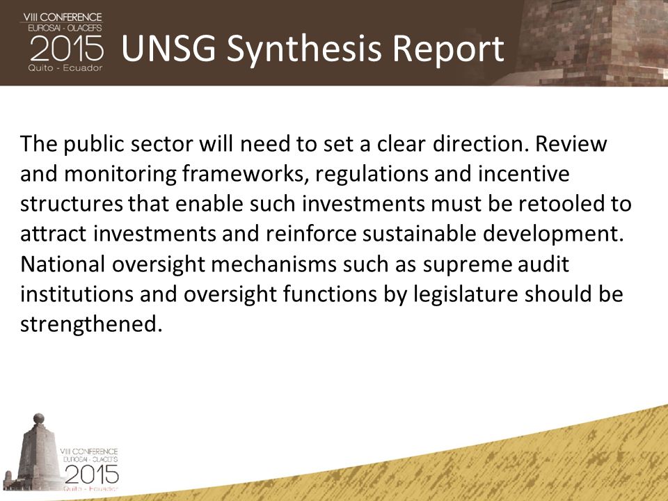 UNSG Synthesis Report