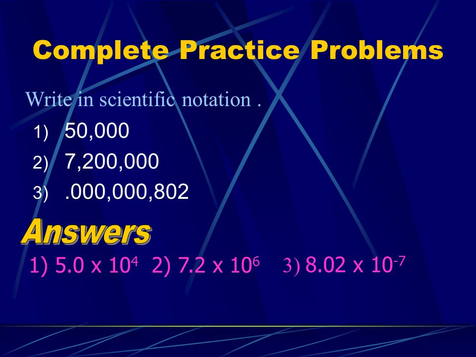 Complete Practice Problems