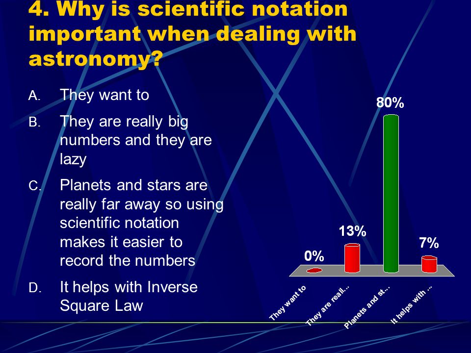 4. Why is scientific notation important when dealing with astronomy