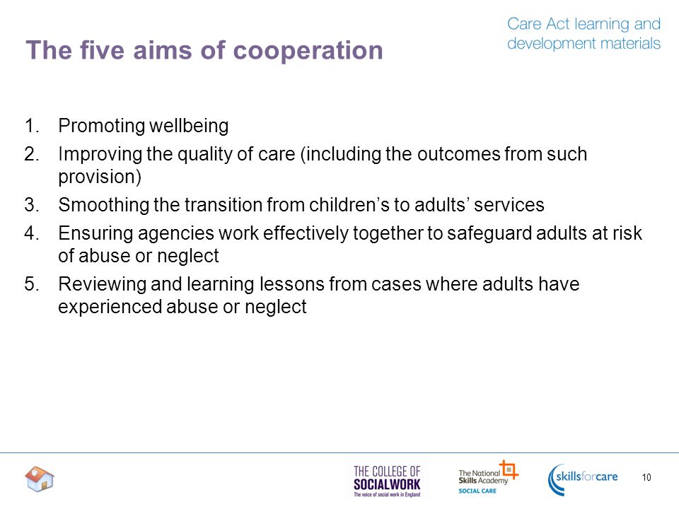 The five aims of cooperation