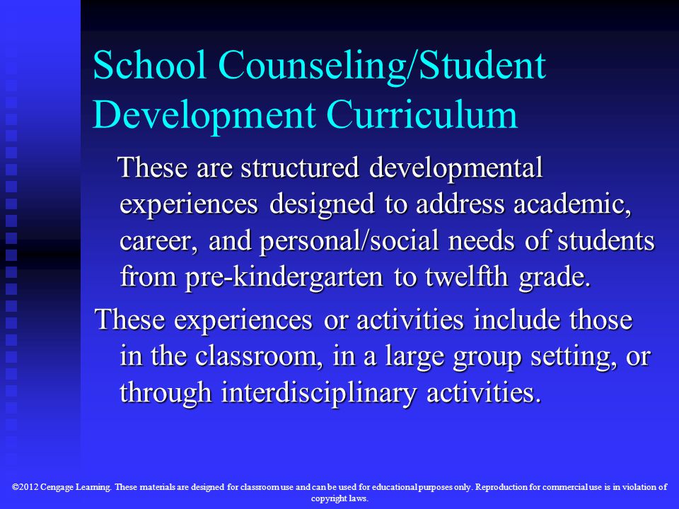School Counseling/Student Development Curriculum