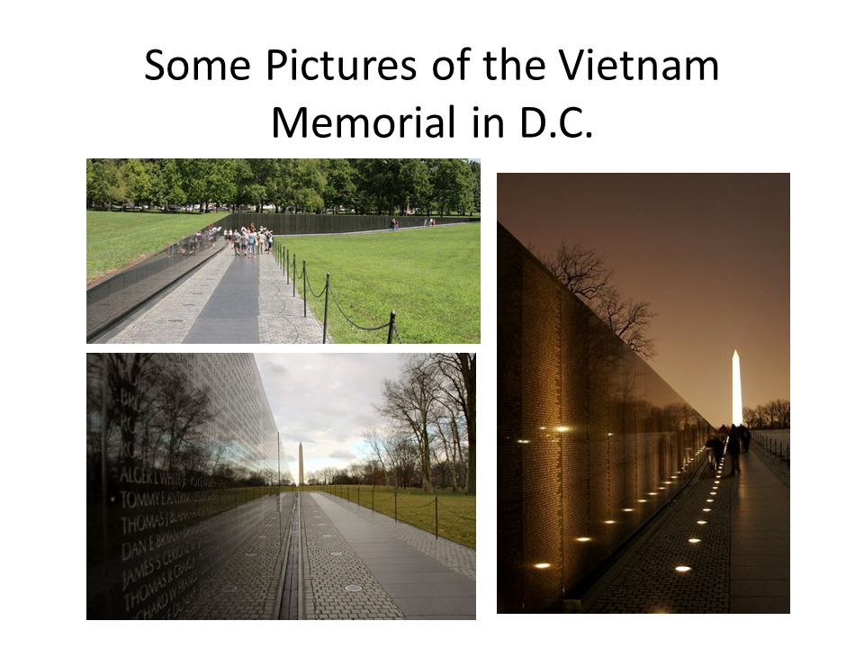 Some Pictures of the Vietnam Memorial in D.C.