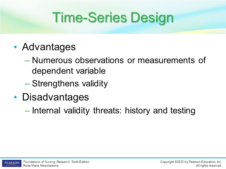 Time-Series Design Advantages Disadvantages