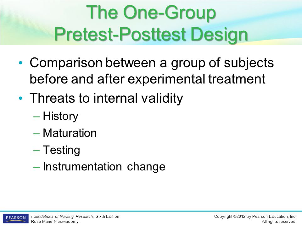 The One-Group Pretest-Posttest Design