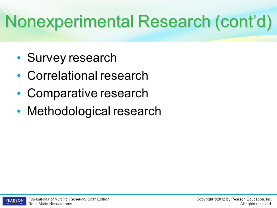 Nonexperimental Research (cont’d)