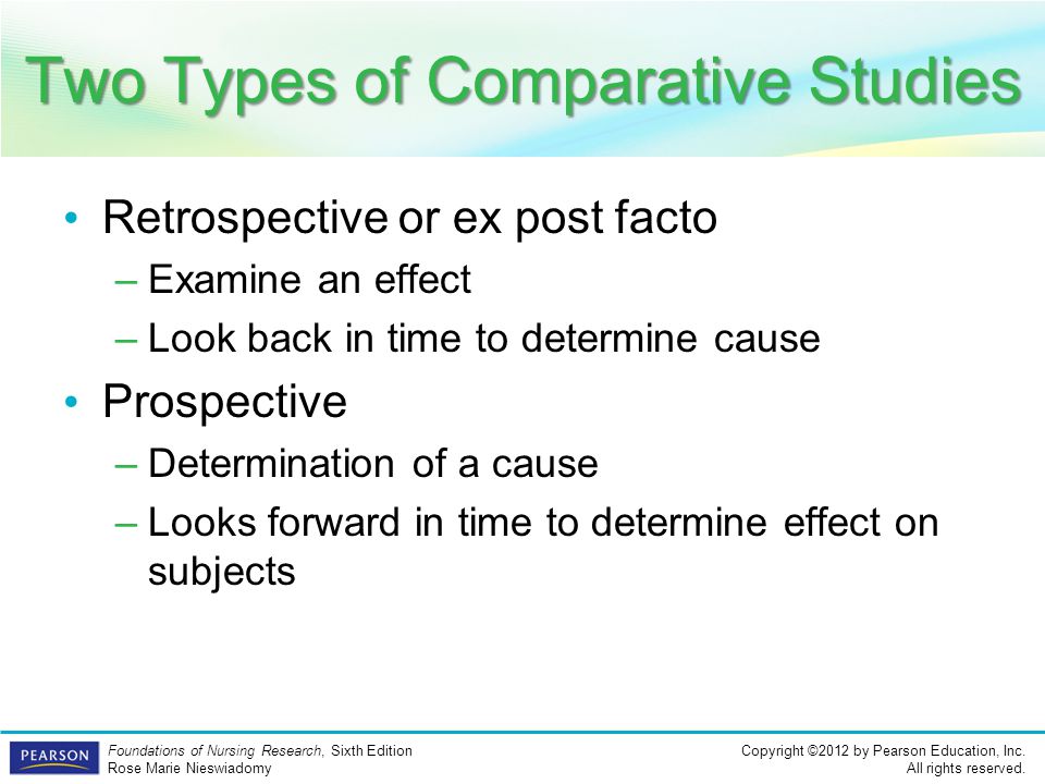 Two Types of Comparative Studies