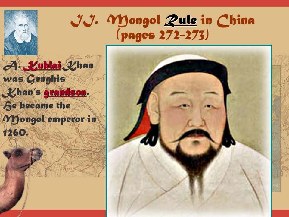 II. Mongol Rule in China (pages )