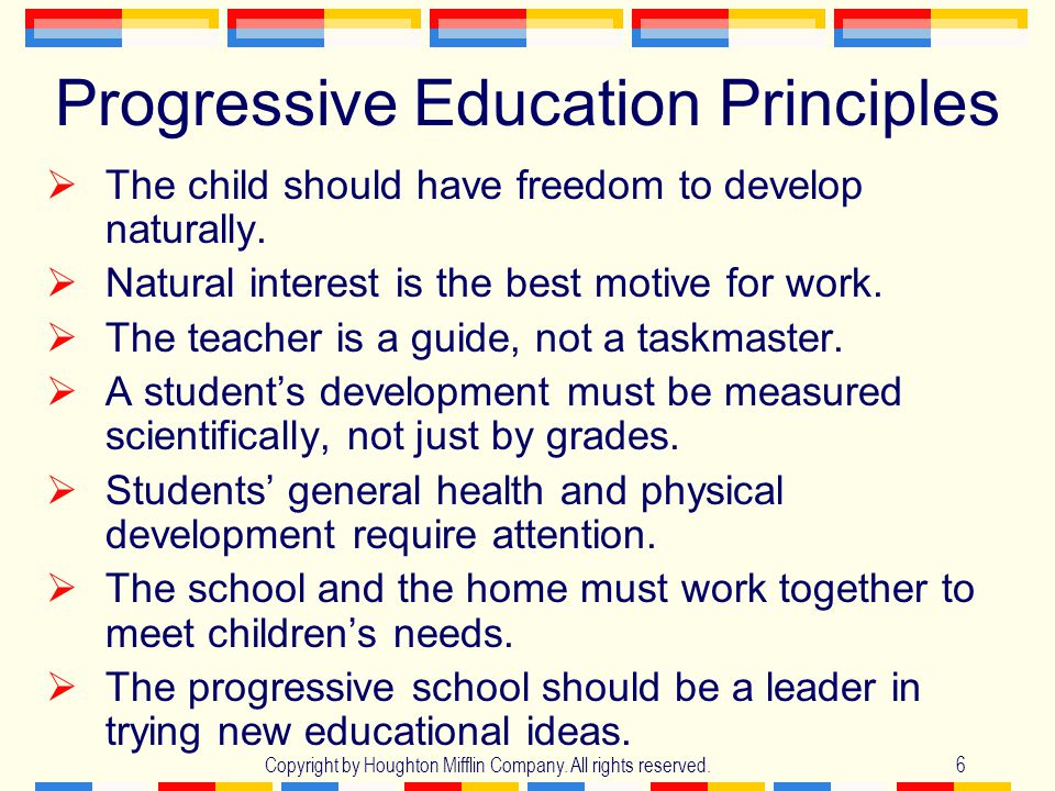 Progressive Education Principles