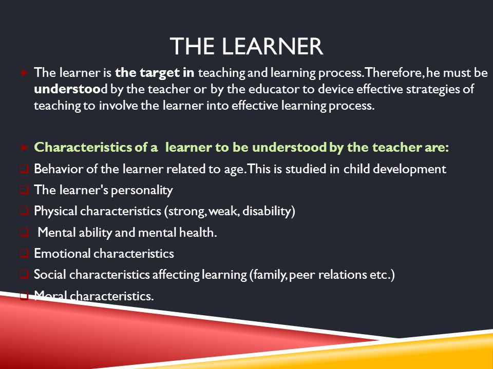 The learner