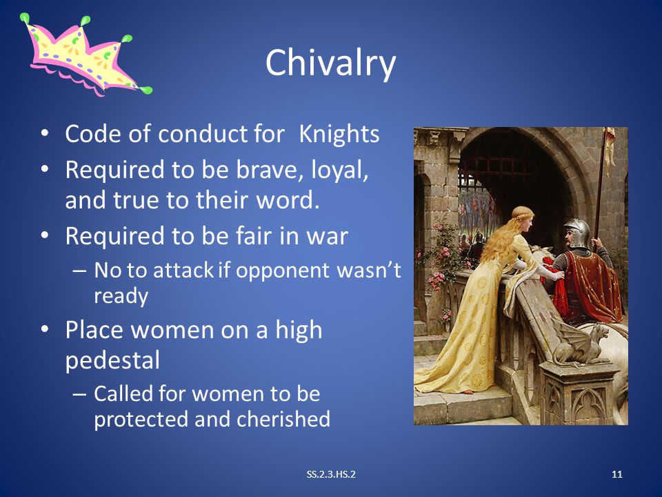 Chivalry Code of conduct for Knights