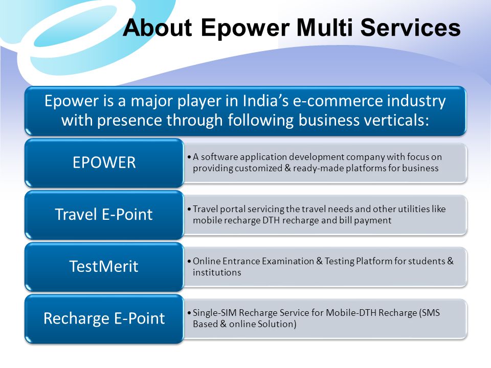 About Epower Multi Services