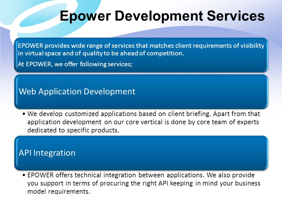 Epower Development Services