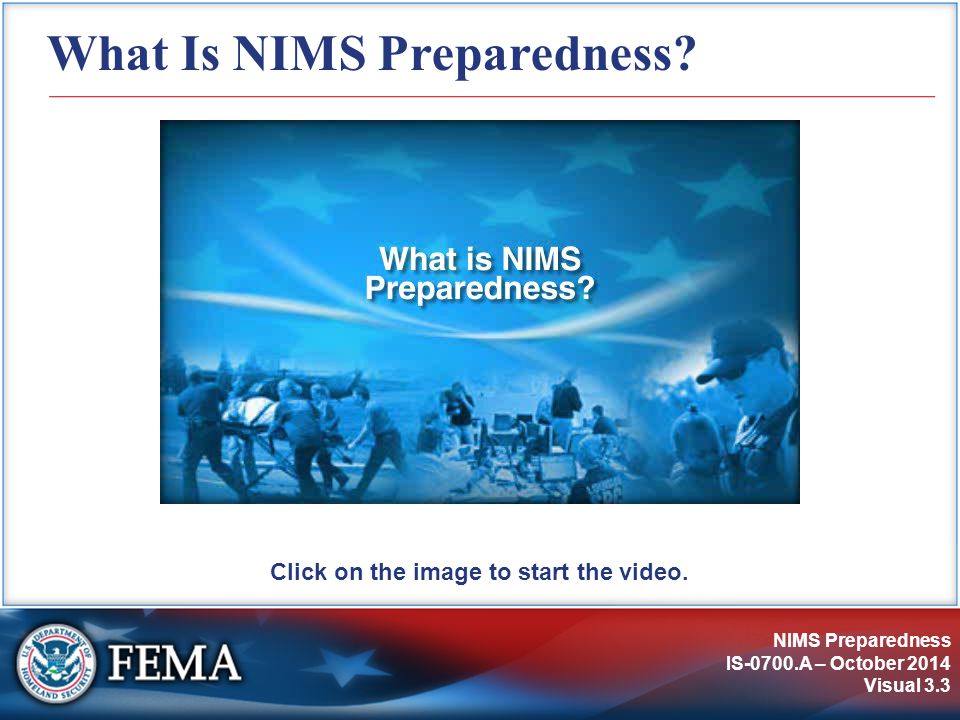What Is NIMS Preparedness