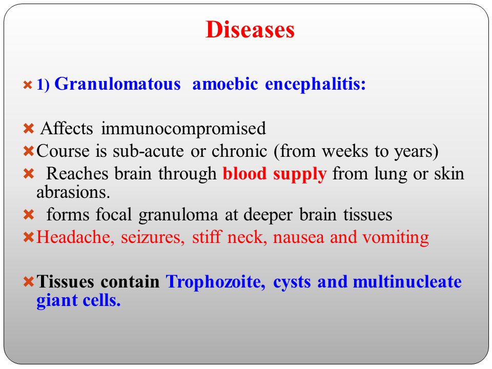 Diseases Affects immunocompromised