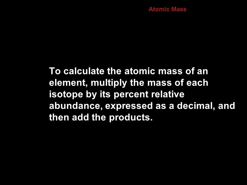 4.3 Atomic Mass.