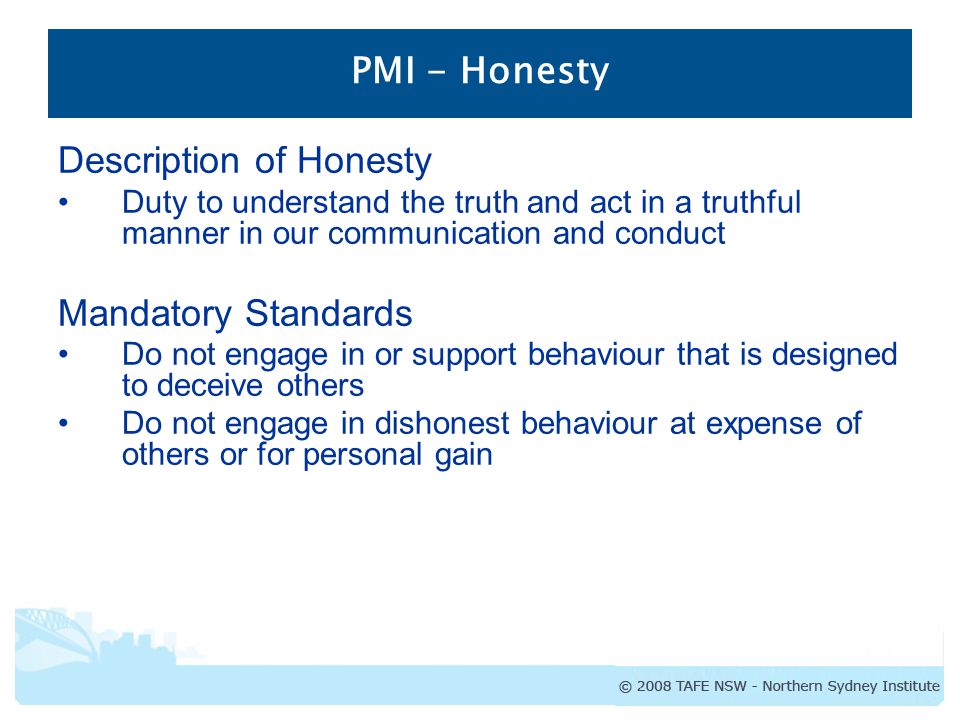 Description of Honesty