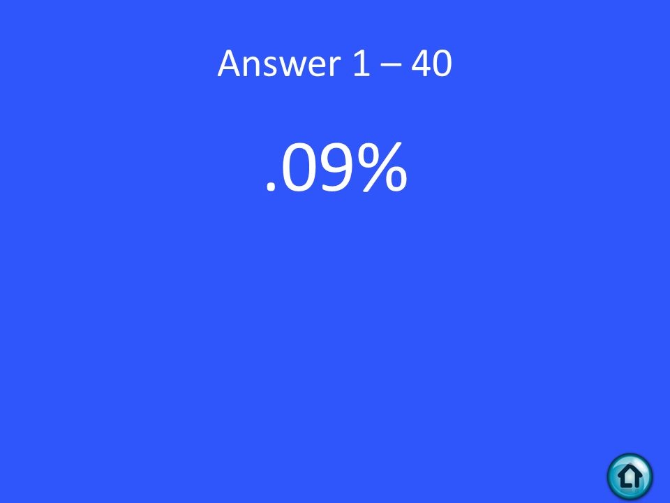 Answer 1 – %