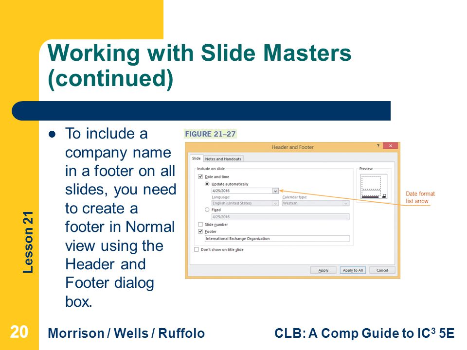 Working with Slide Masters (continued)