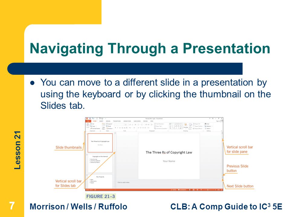 Navigating Through a Presentation