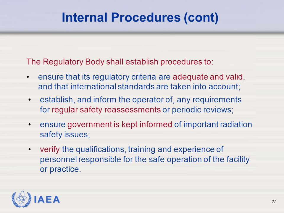 Internal Procedures (cont)