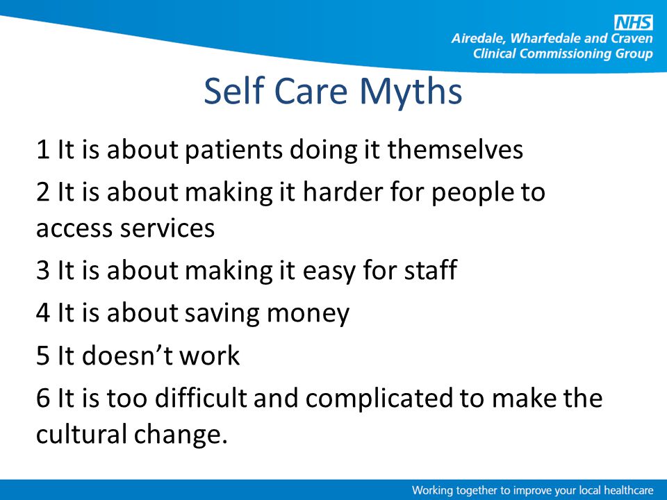 Self Care Myths