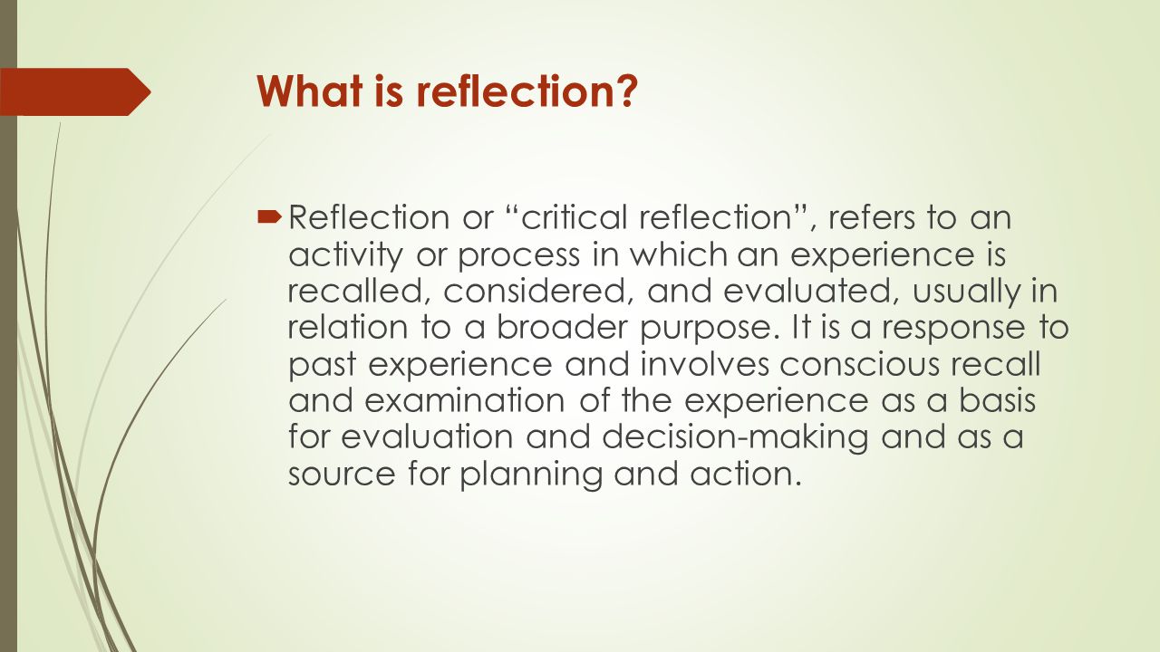 What is reflection