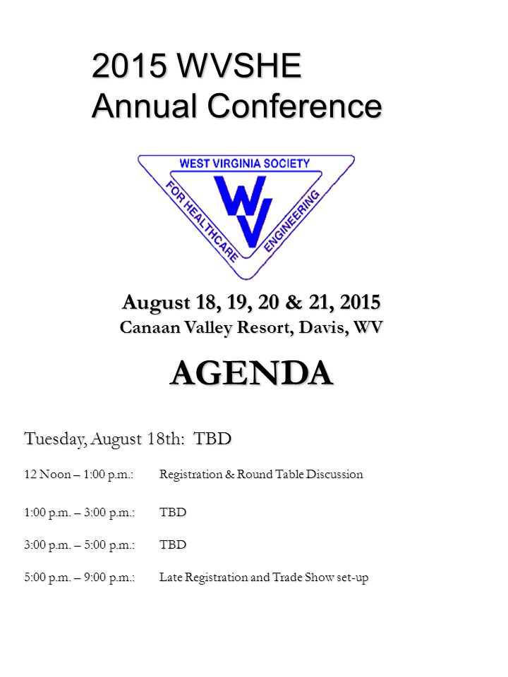 2015 WVSHE Annual Conference