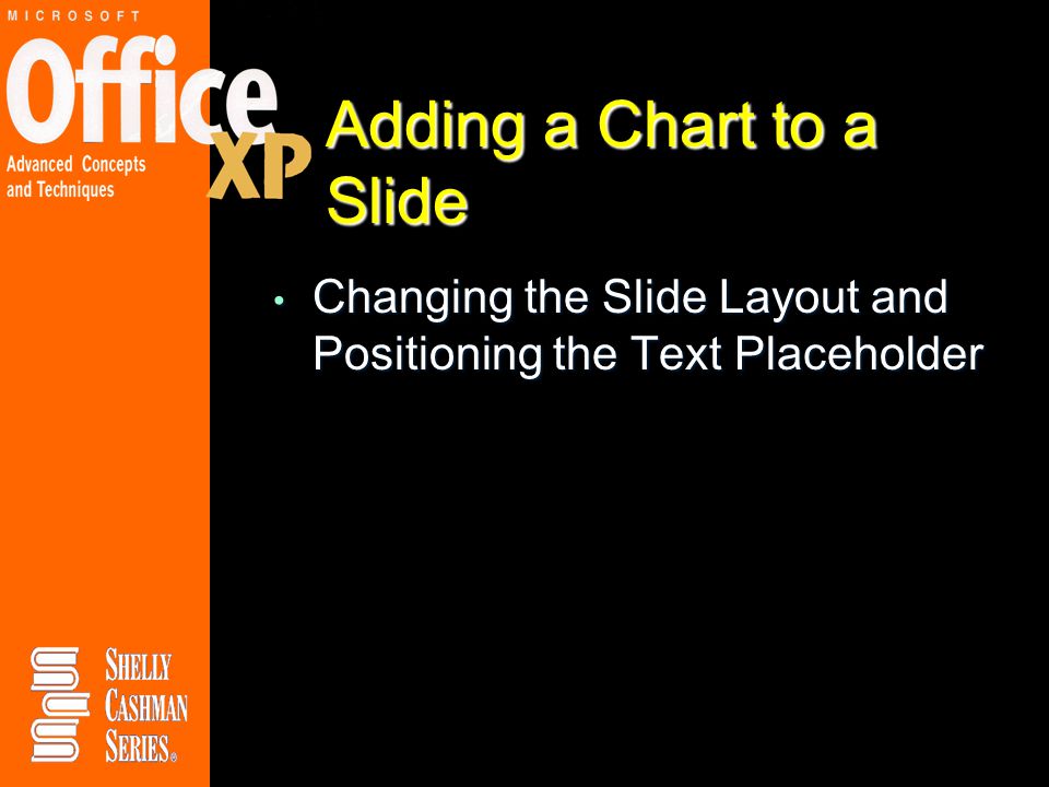 Adding a Chart to a Slide