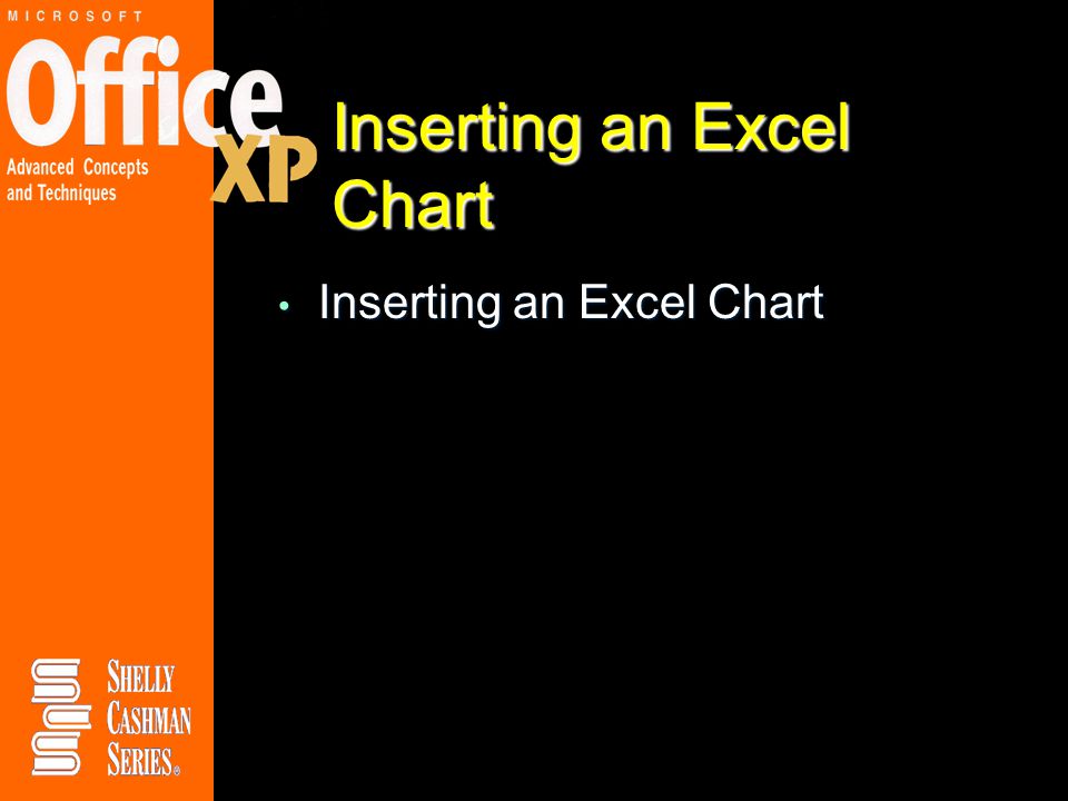 Inserting an Excel Chart