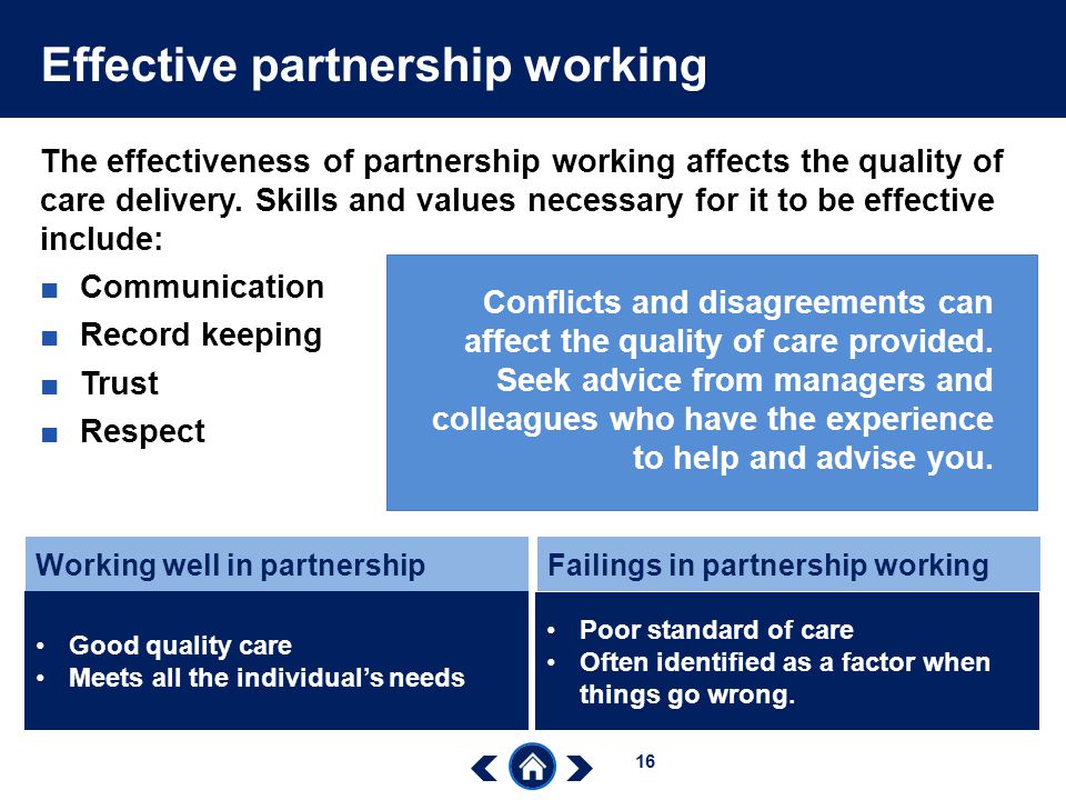 Effective partnership working