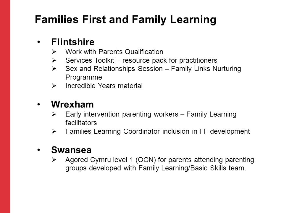 Families First and Family Learning