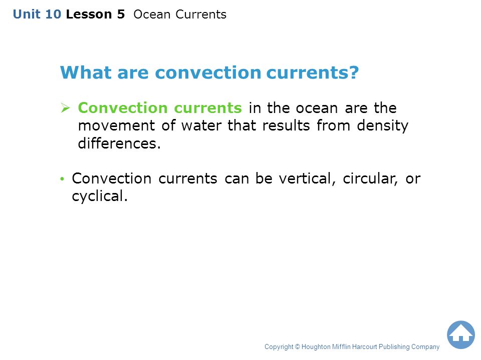 What are convection currents