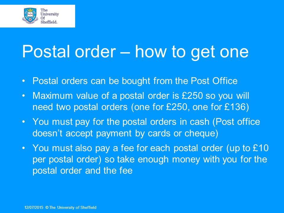 Postal order – how to get one