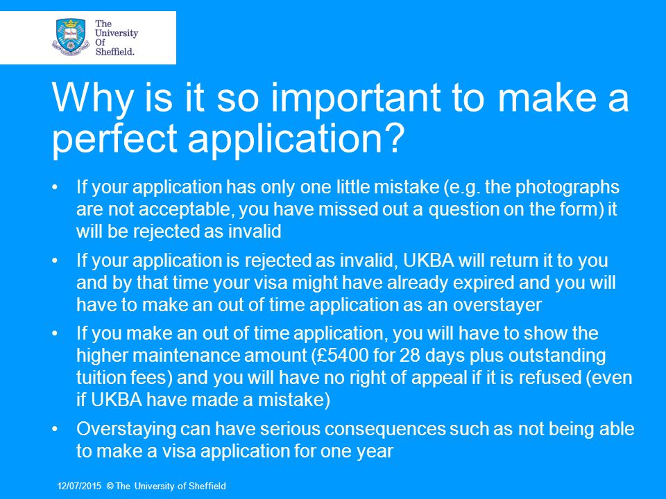 Why is it so important to make a perfect application