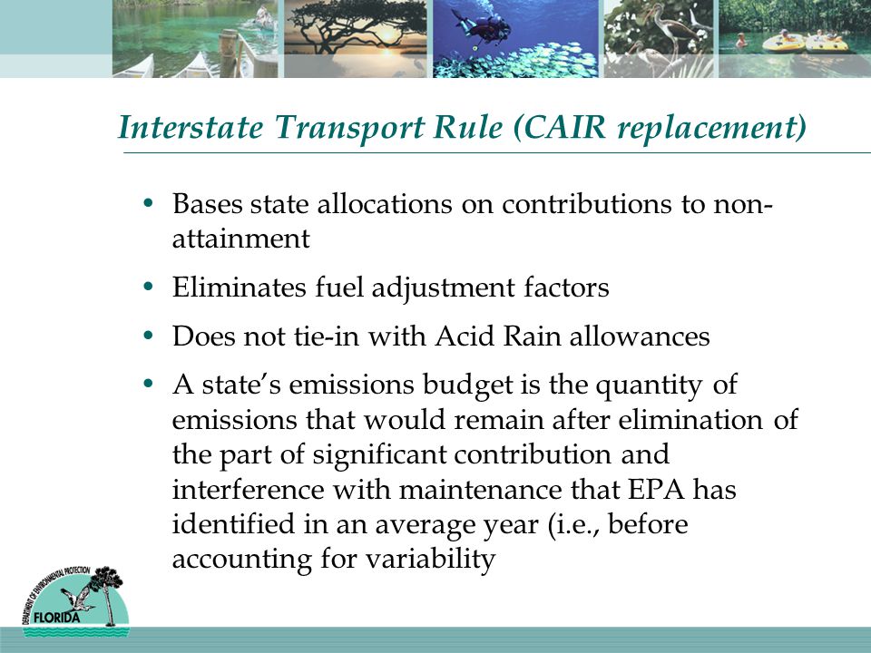 Interstate Transport Rule (CAIR replacement)