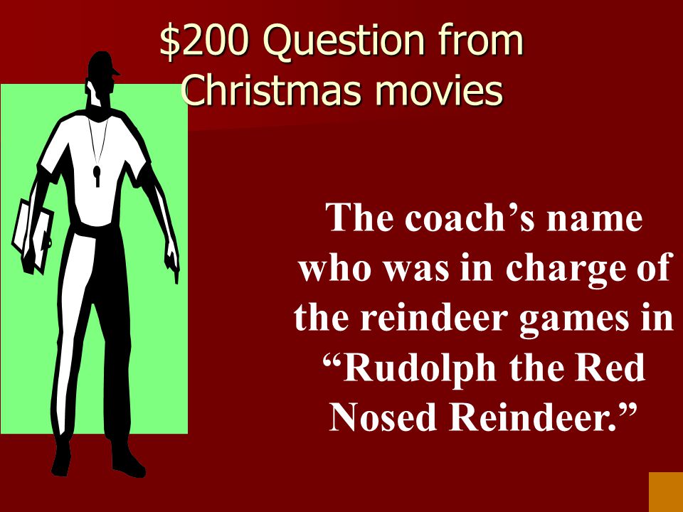 $200 Question from Christmas movies