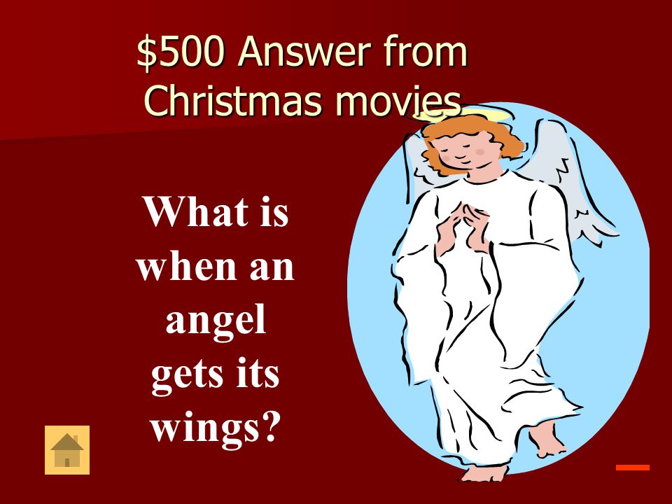 $500 Answer from Christmas movies