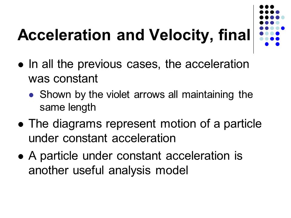 Acceleration and Velocity, final