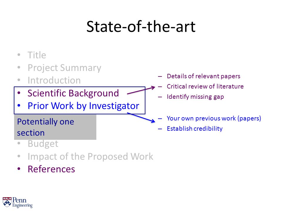 State-of-the-art Title Project Summary Introduction