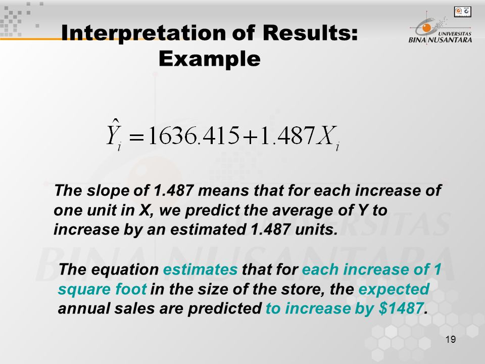 Interpretation of Results: Example