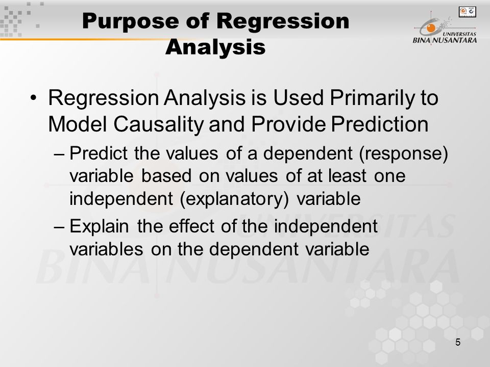 Purpose of Regression Analysis