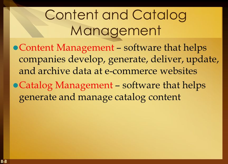 Content and Catalog Management