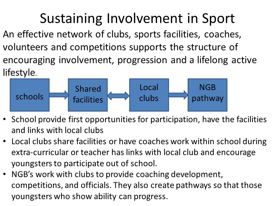 Sustaining Involvement in Sport