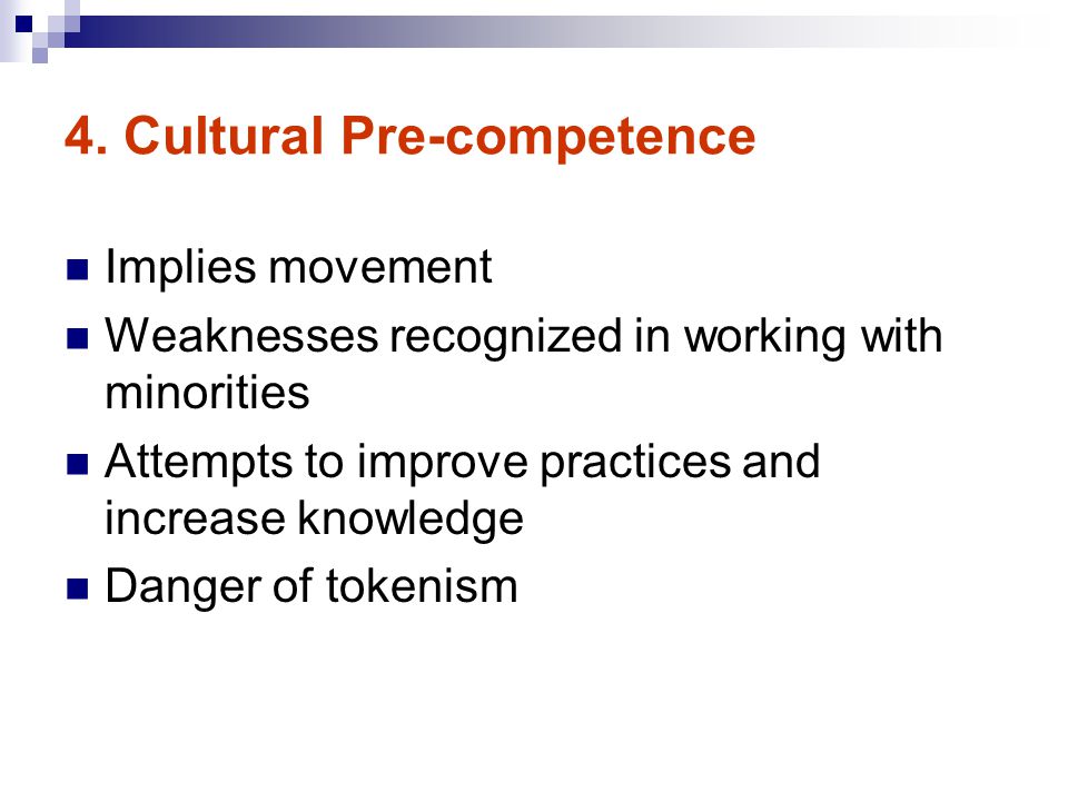 4. Cultural Pre-competence