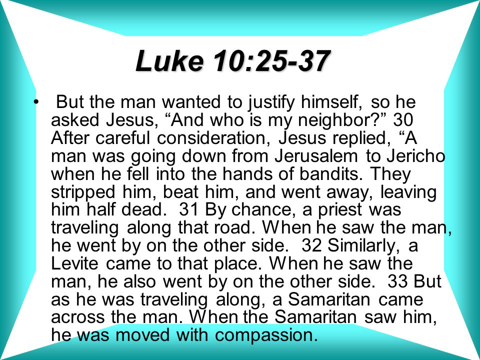 Luke 10:25-37