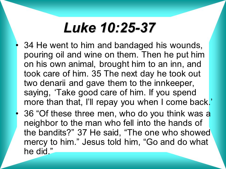 Luke 10:25-37